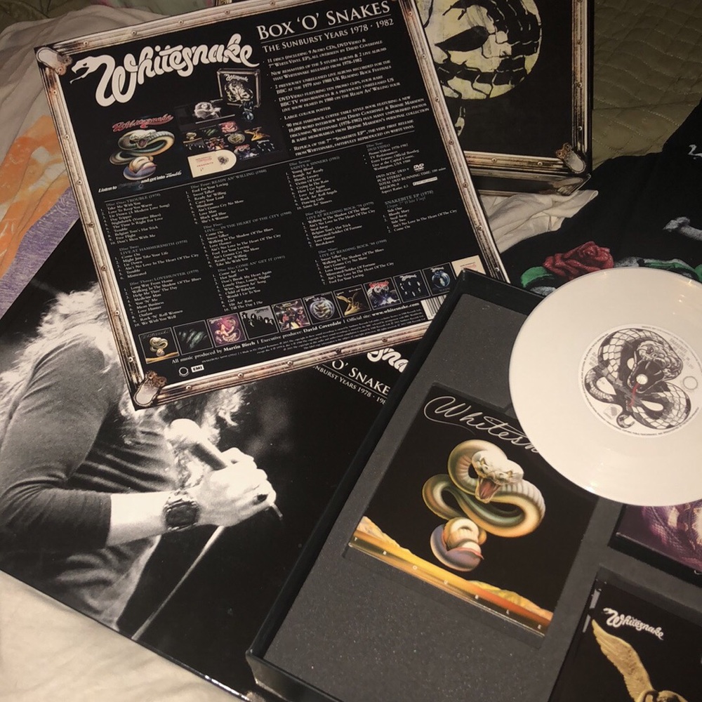 Whitesnake memorabilia and DVD and CD